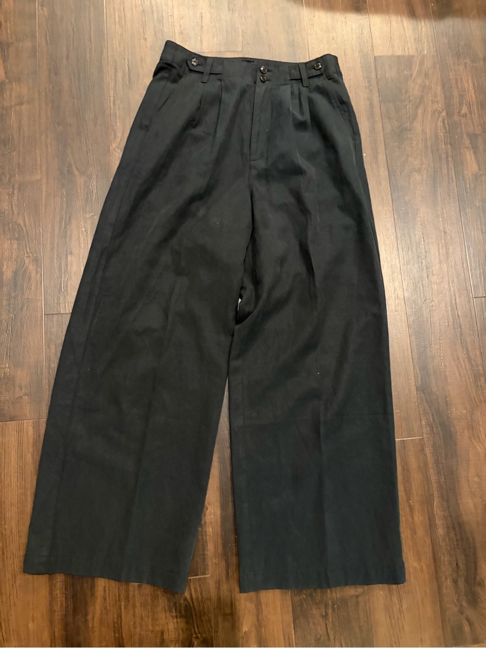 Madewell Harlow Wide Leg Pants Black Size 8
